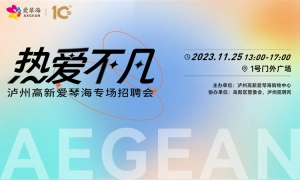 热爱不凡—泸州高新爱琴海专场招聘会